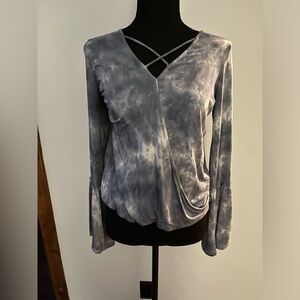 AEO soft and sexy tye-dye long sleeve with bell sleeve